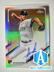 2021 Topps Chrome Rookie Auto #RA-AA Albert Abreu /499 Yankees RC
